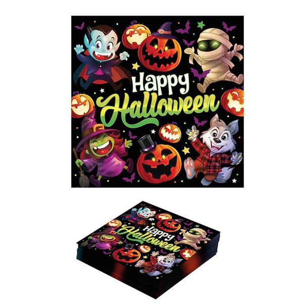 Tovaglioli 33x33 cm Happy Halloween 20 pezzi