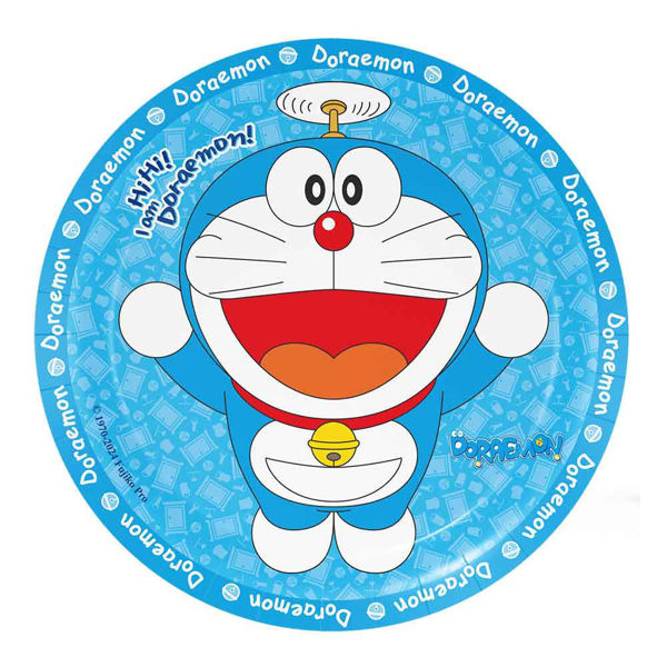 Piatti 18 cm Doraemon 8 pezzi