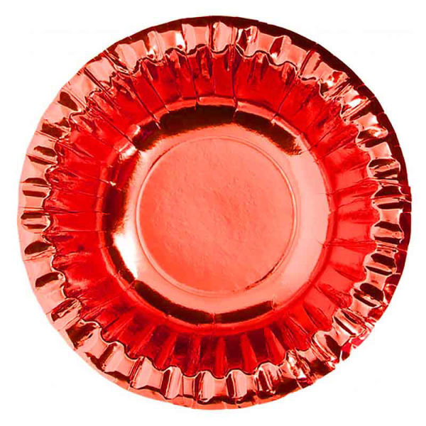 Ciotole 15 cn Rosso Metal 8 pezzi