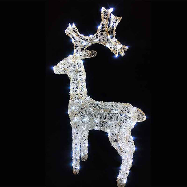 Immagine di Renna Luminosa Led Bianco uso esterno