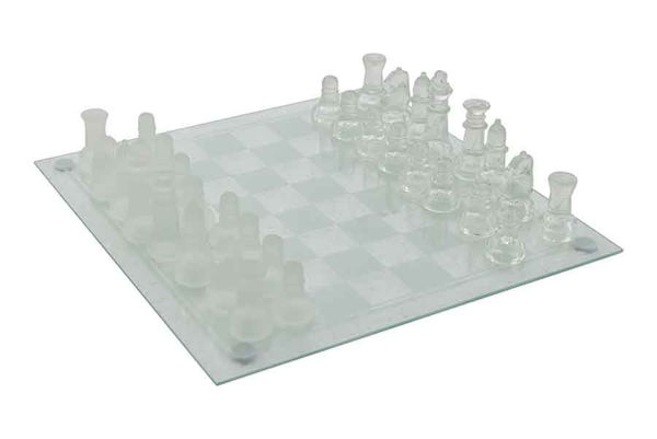 Immagine di Gioco Scacchi in vetro 25x25 cm