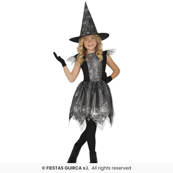 Costume Strega ragnatela 7/9 anni