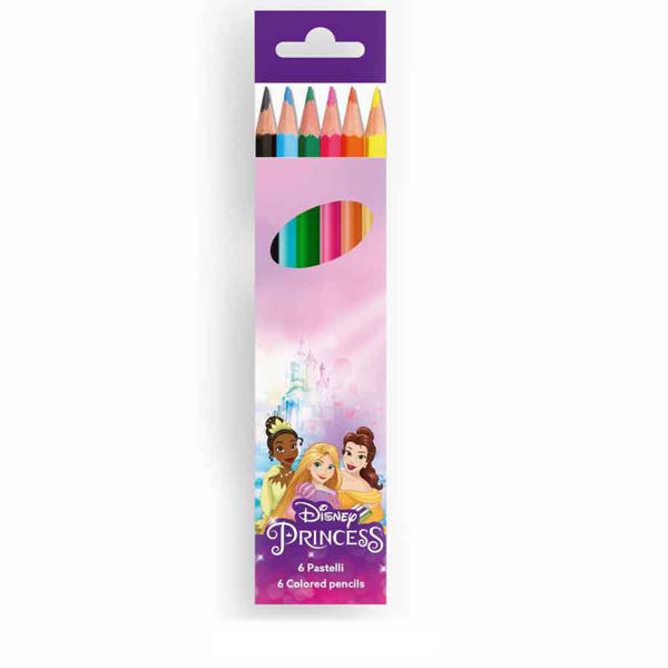 Colori a Matita Principesse Disney 6 pezzi