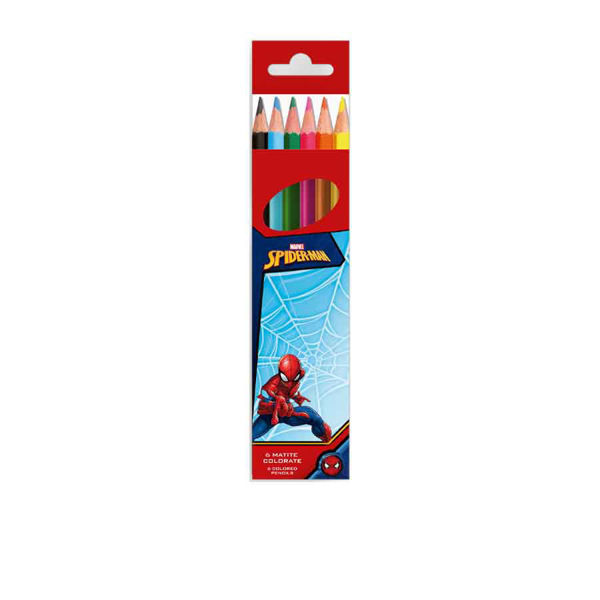 Colori a Matita Spiderman 6 pezzi