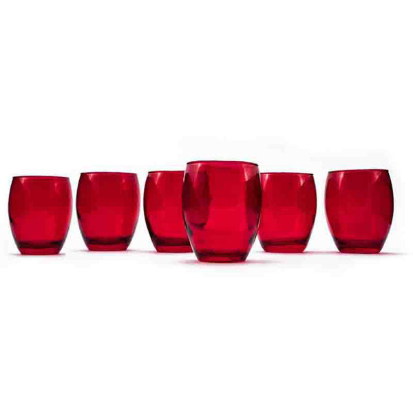 Set 3 Bicchieri 370 ml Rossi