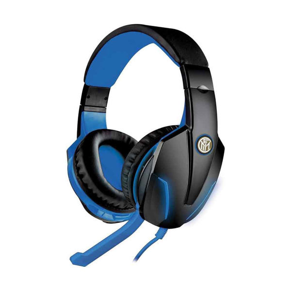 Cuffie gaming multimediali Inter con microfono e design neroazzurro