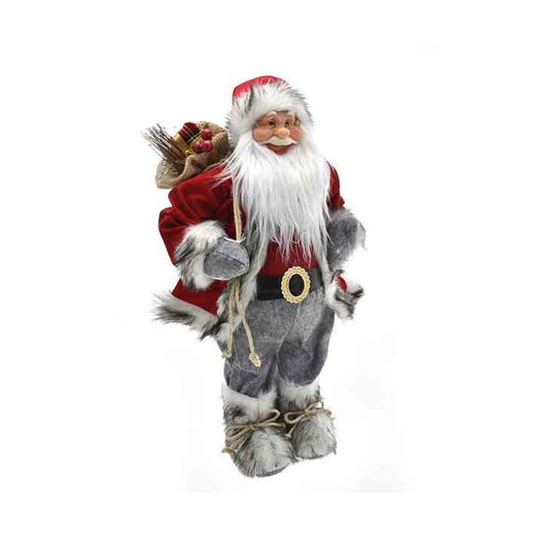 Babbo Natale 100 cm Rosso e Grigio