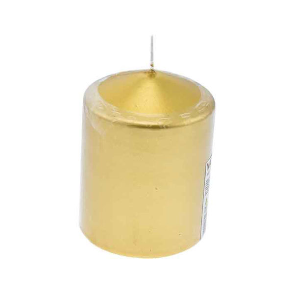 Immagine di Candela Pillar diametro 7,5 cm altezza 10 cm Oro