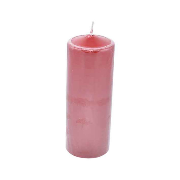 Immagine di Candela Pillar diametro 7,5 cm altezza 10 cm Rosso Laccato