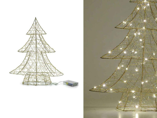 Immagine di Albero Oro 40 cm con 30 Microled