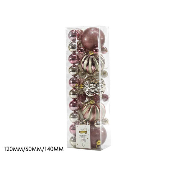 Immagine di Box 41 Palle Rosa Gold assortite