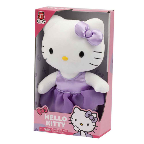 Peluche Hello Kitty Purple Satin 30 cm