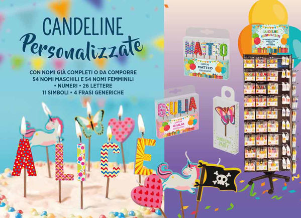 Immagine di Candelina Lettera P