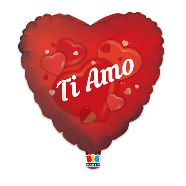 Palloncino mylar Cuore 45 cm Amore