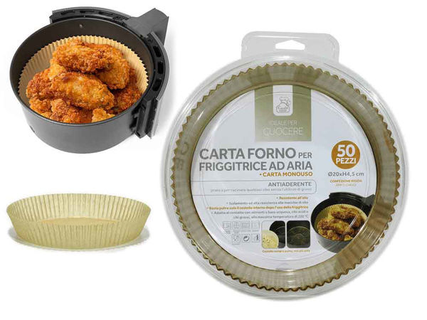 Carta Forno per friggitrice ad aria 50 pezzi