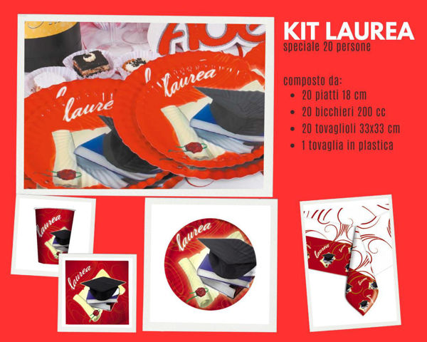 Kit Party Laurea per 20 persone