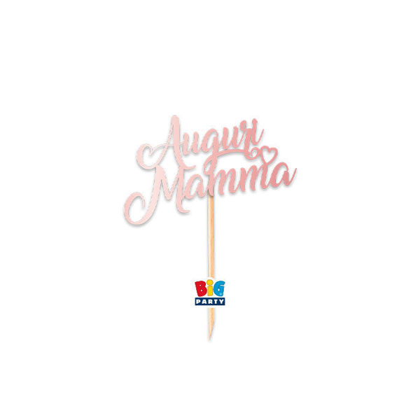 Cake Topper mini Auguri Mamma
