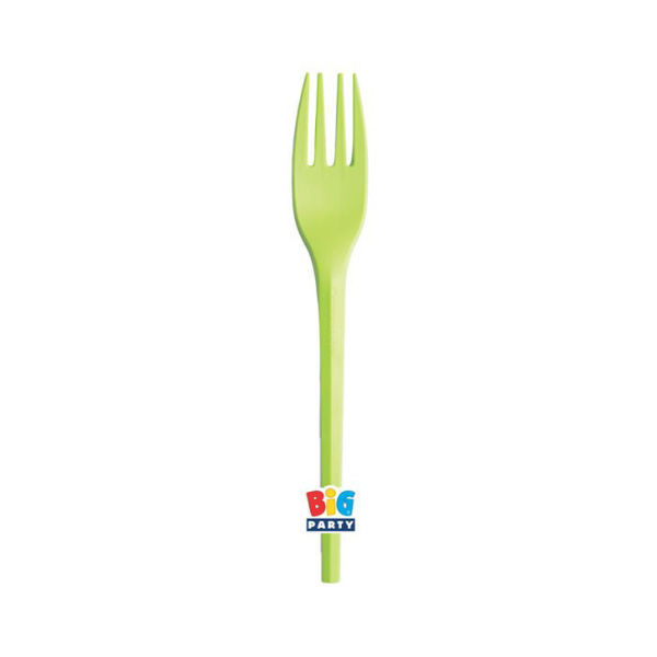 20 Forchette Compostabili Ecolor 16 cm Verde Mela