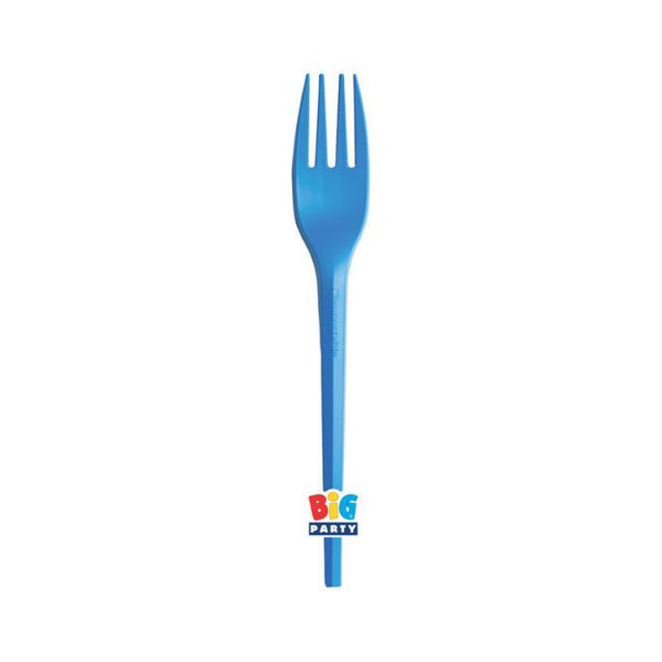 20 Forchette Compostabili Ecolor 16 cm Blu