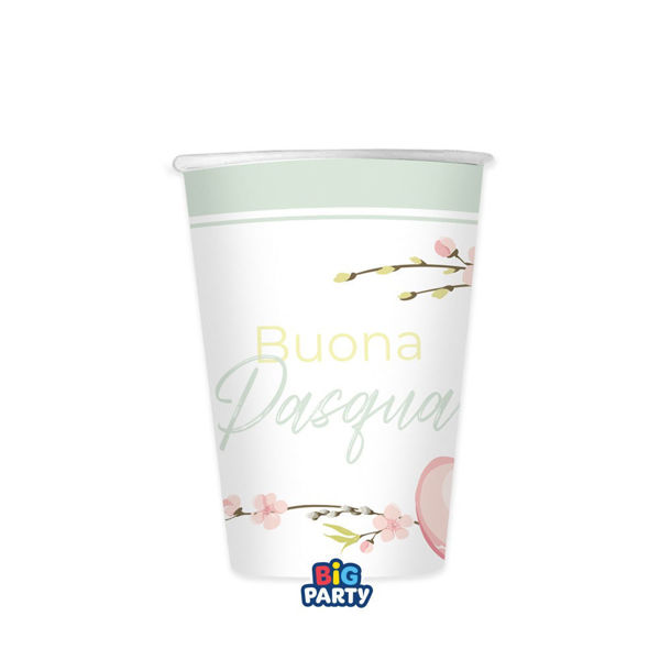 Bicchieri 250 cc Buona Pasqua 6 pezzi