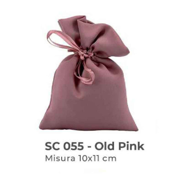 Immagine di 10 Sacchetti in Raso Rosa Antico 10x11 cm
