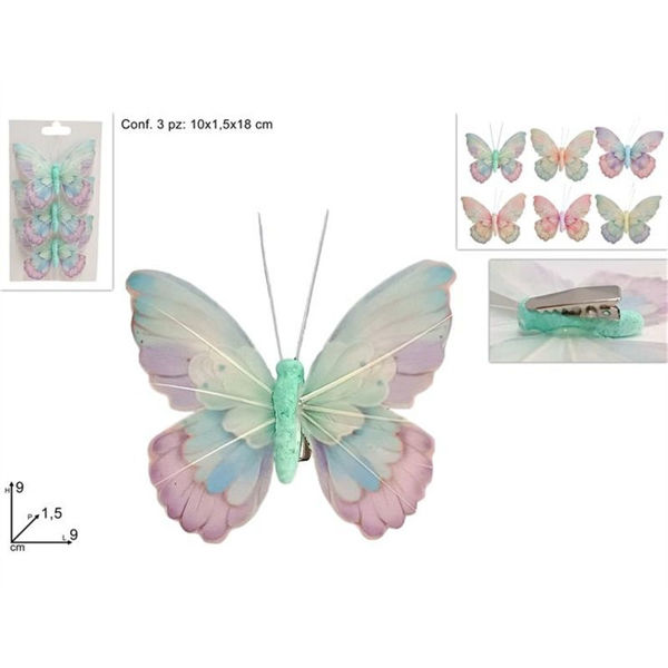 Immagine di Farfalla Set 3 Pezzi Con Pinzetta