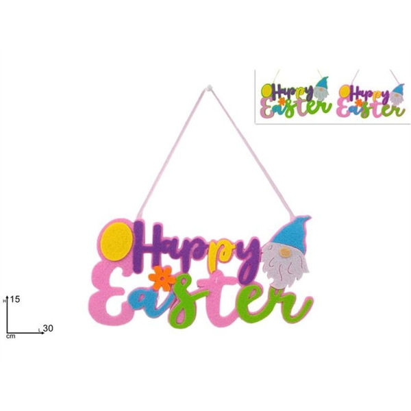 Immagine di Appendino Feltro Con Scritta Happy Easter
