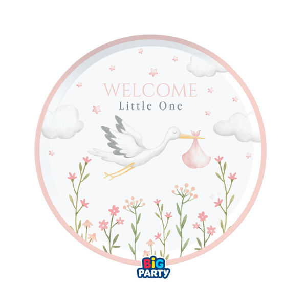 Piatti 18 cm Welcome Little One Pink 6 pezzi