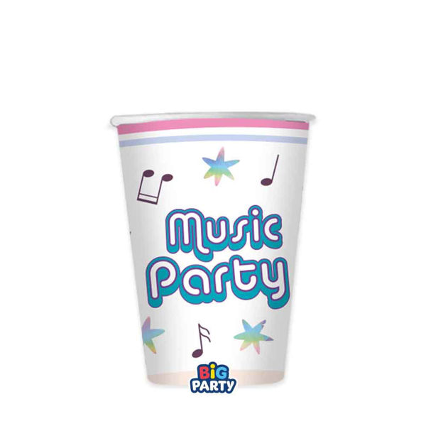 Immagine di Bicchieri 250 cc Music Party 6 pezzi