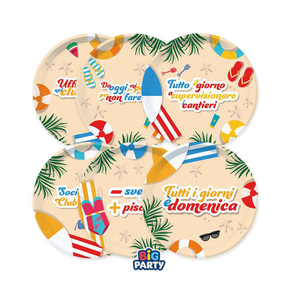 Immagine di Piatti Mix 18 cm Pensione 6 pezzi