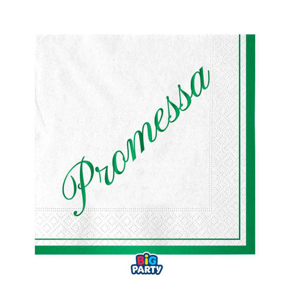 Immagine di Tovaglioli 25x25 cm Promessa 16 pezzi