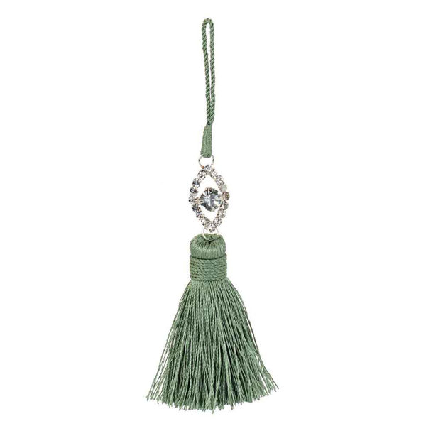 Immagine di Nappa Salvia con strass