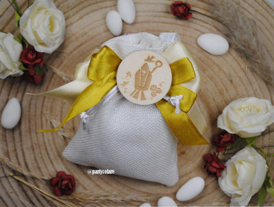 12 Cappelli Da Vescovo In Legno Per Cresima - Diametro 4 Cm, Per Decorazione O Presepi, Naturale - Foto 6