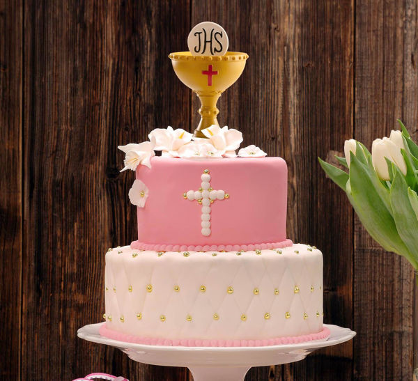 Cake Topper Calice Prima Comunione 11 cm