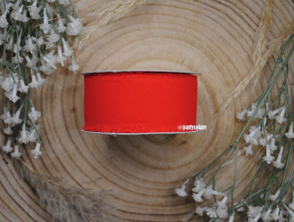 Immagine di Rotolo Nastro Chiffon 40 mm 20 metri Rosso
