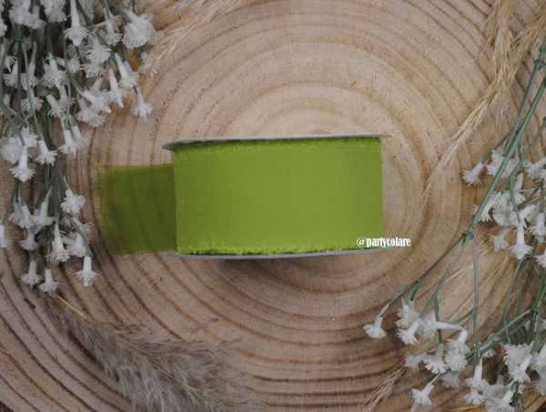 Immagine di Rotolo Nastro Chiffon 40 mm 20 metri Verde Muschio