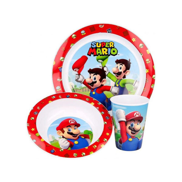 Set Super Mario 3 Pezzi per Microonde