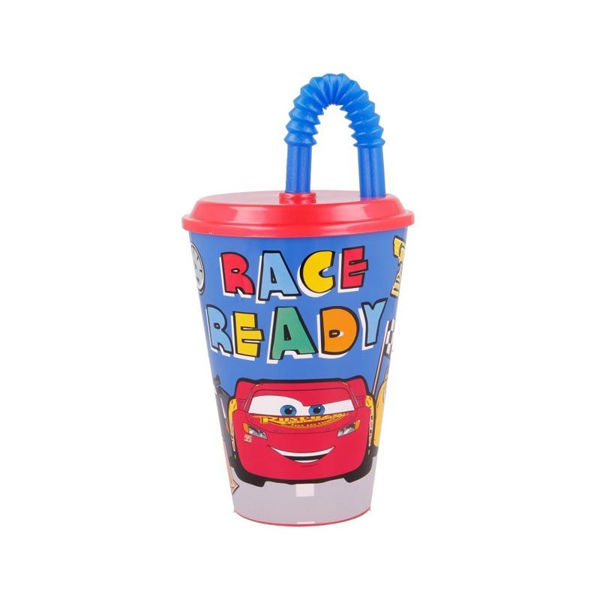 Immagine di Cars Bicchiere con cannuccia 430 ml