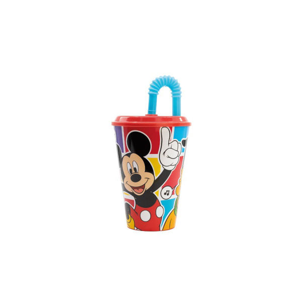 Immagine di Mickey Bicchiere con cannuccia 430 ml