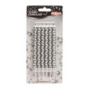 Candeline a Bolla Argento 14 cm – Set da 6 | Candele per Torta Eleganti