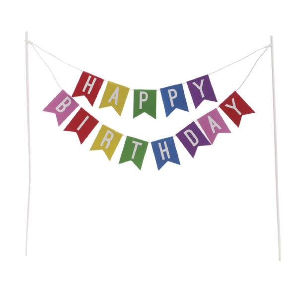 Cake Topper Bandierina Happy Birthday