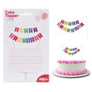 Cake Topper Bandierina Happy Birthday