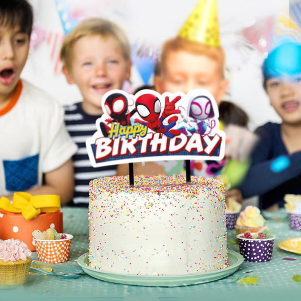 Cake Topper di carta Spidey