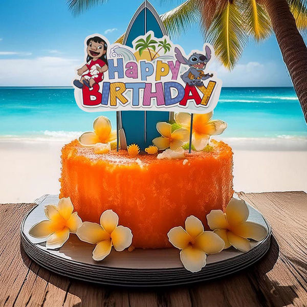 Cake Topper di carta Stitch