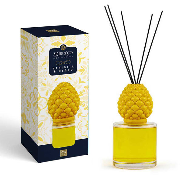 Diffusore di Essenza con Bacchette Pigna 500 ml – Vaniglia & Cedro | Mercury Home