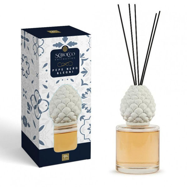 Diffusore di Essenza con Bacchette Pigna 500 ml – Pepe Nero | Mercury Home