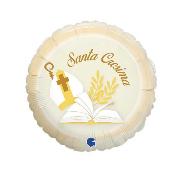 Palloncino Mylar Cresima 45 cm – Grabo | Decorazione Cerimonia Religiosa