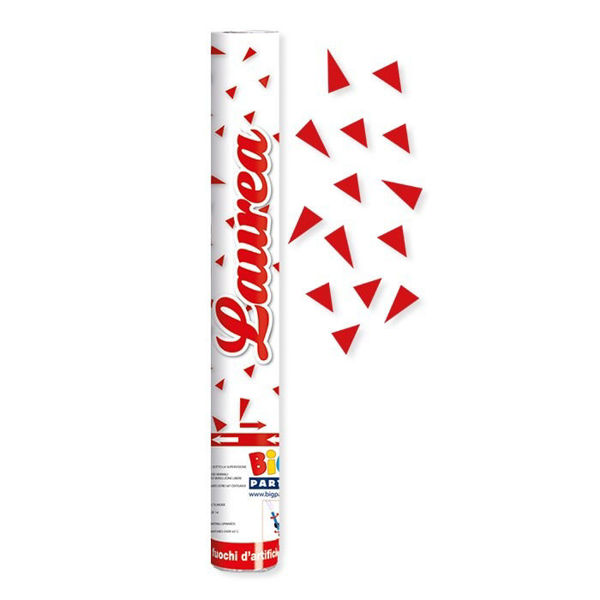 Immagine di Sparacoriandoli 40 cm Rosso Laurea