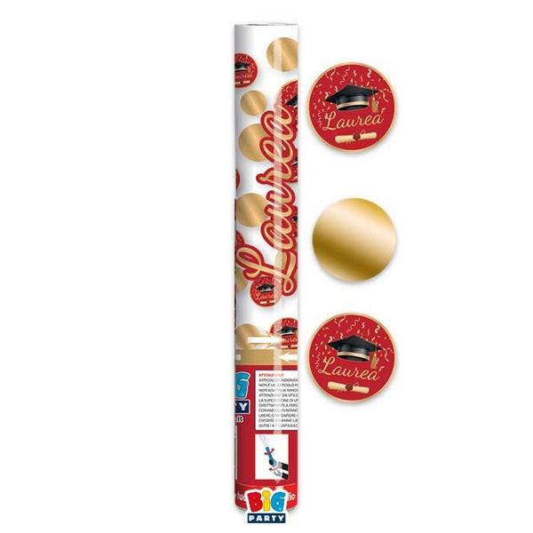 Immagine di Sparacoriandoli 30 cm Laurea Glamour