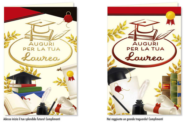 Immagine di Mini Biglietto Auguri Laurea